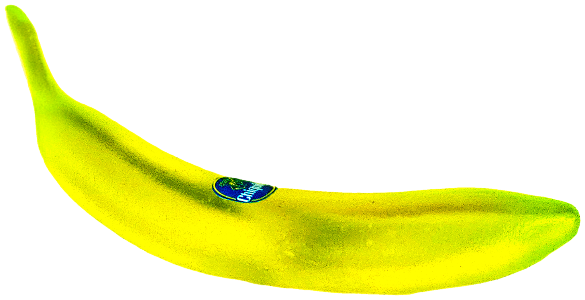 Original yellow glass banana
